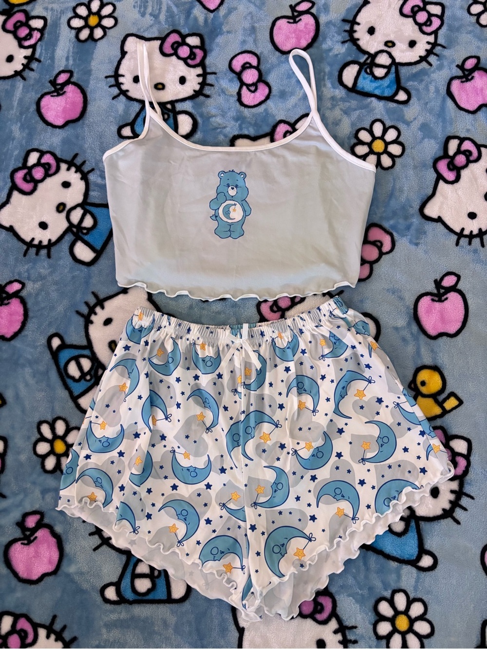 SHEIN Care Bears pajama set
